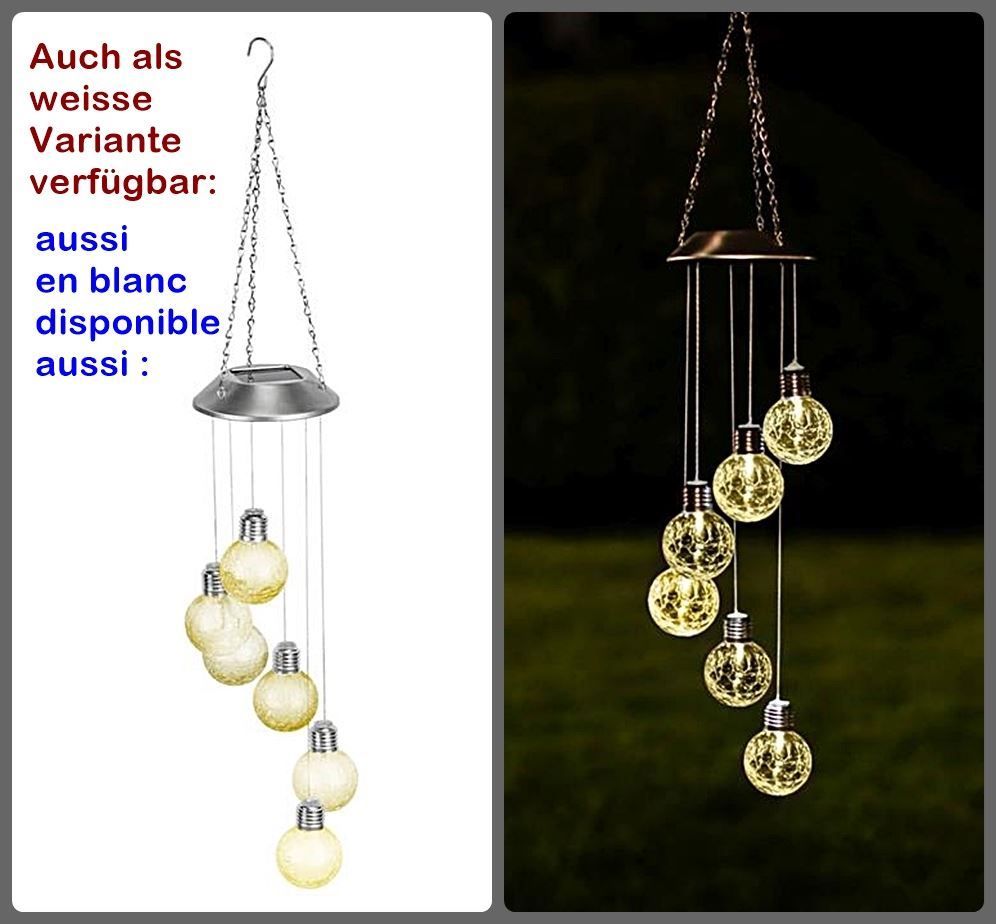 Altro in Decorazioni & Accessori: Windspiel mit Solar Kugel farbwechselnd – Nuovo e nell'imballaggio originale da Wettingen venduto da Swala 5