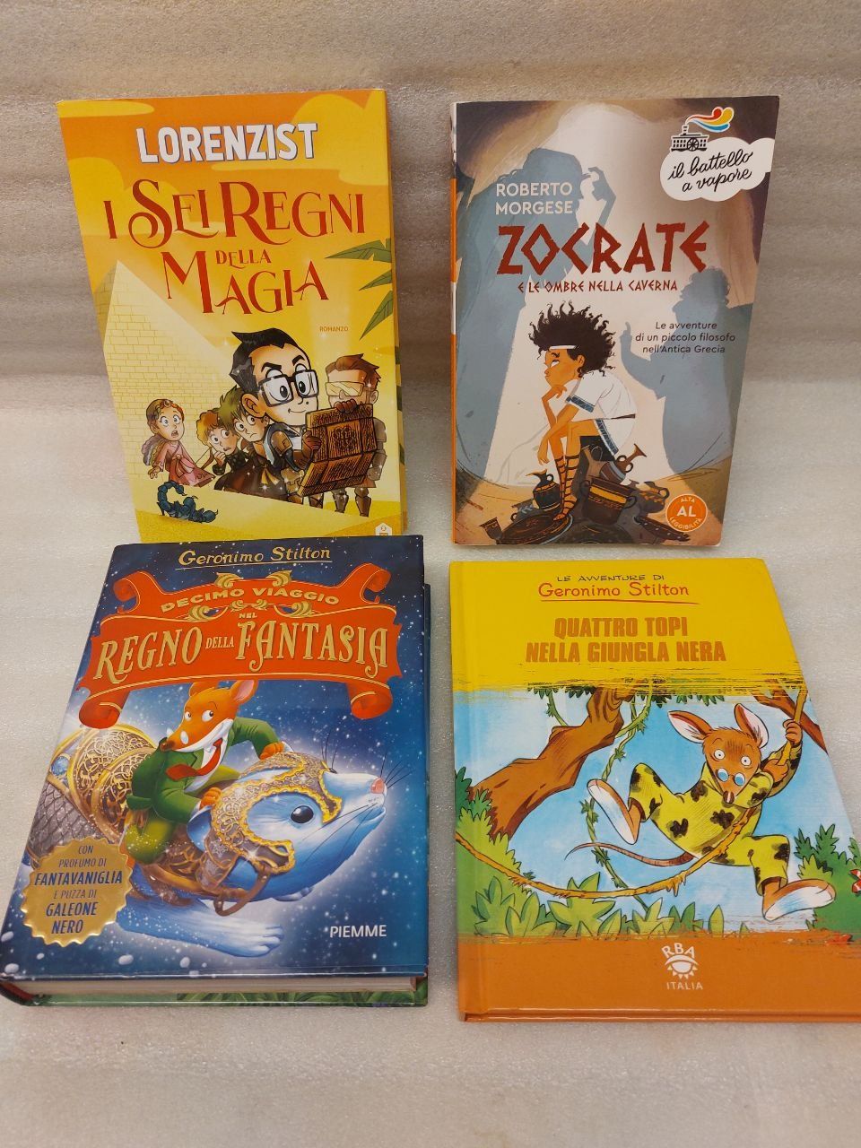 Libri: 4 libri per ragazzi 9/10 anni Geronimo Stilton e altri – Usato da Pambio Noranco venduto da Pol69