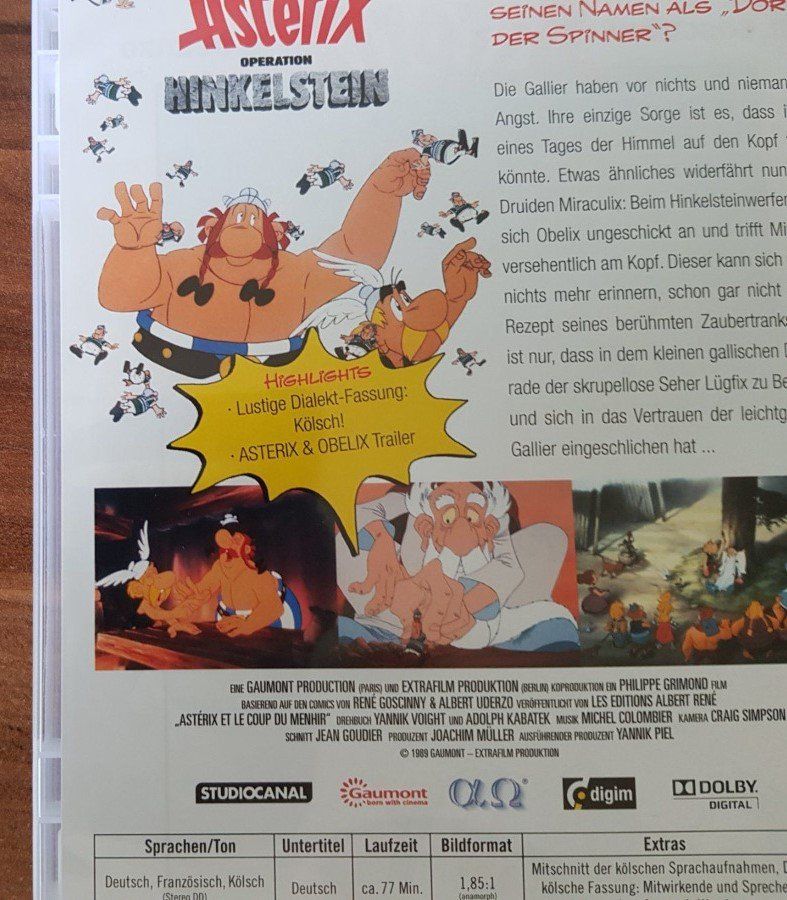 Tutti i DVDs: Asterix - Operation Hinkelstein (1989) – Nuovo (secondo la descrizione) da Muttenz venduto da Gepard23 1