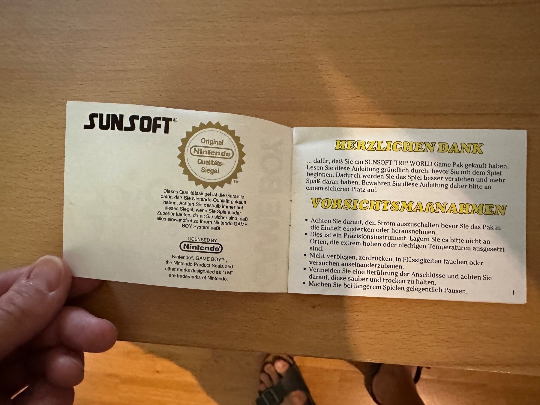 Nintendo Giochi: GameBoy Trip World Anleitung – Usato da Buch SH venduto da blouperx 3