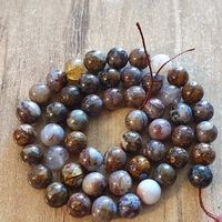 1 Strang Natürliche Pieter Stein Perlen 8 mm