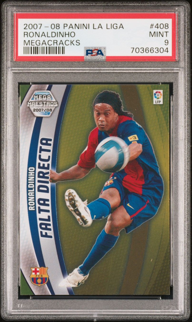 Panini Carte collezionabili: PANINI MEGACRACKS 2007/08 RONALDINHO PSA 9 – Usato da St. Gallen venduto da Matrix023