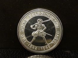 KANT. SCHÜTZENFEST BEIDER BASEL 1968 SILBER