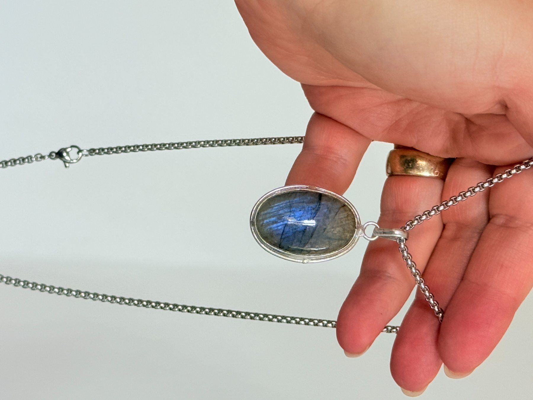 Ketten: Collier labradorite, élégant et tendance ✨ – Neu und originalverpackt aus Genève von AWWA 5
