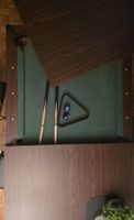 Billiard-/Esstisch, Echtholz 208x114x80