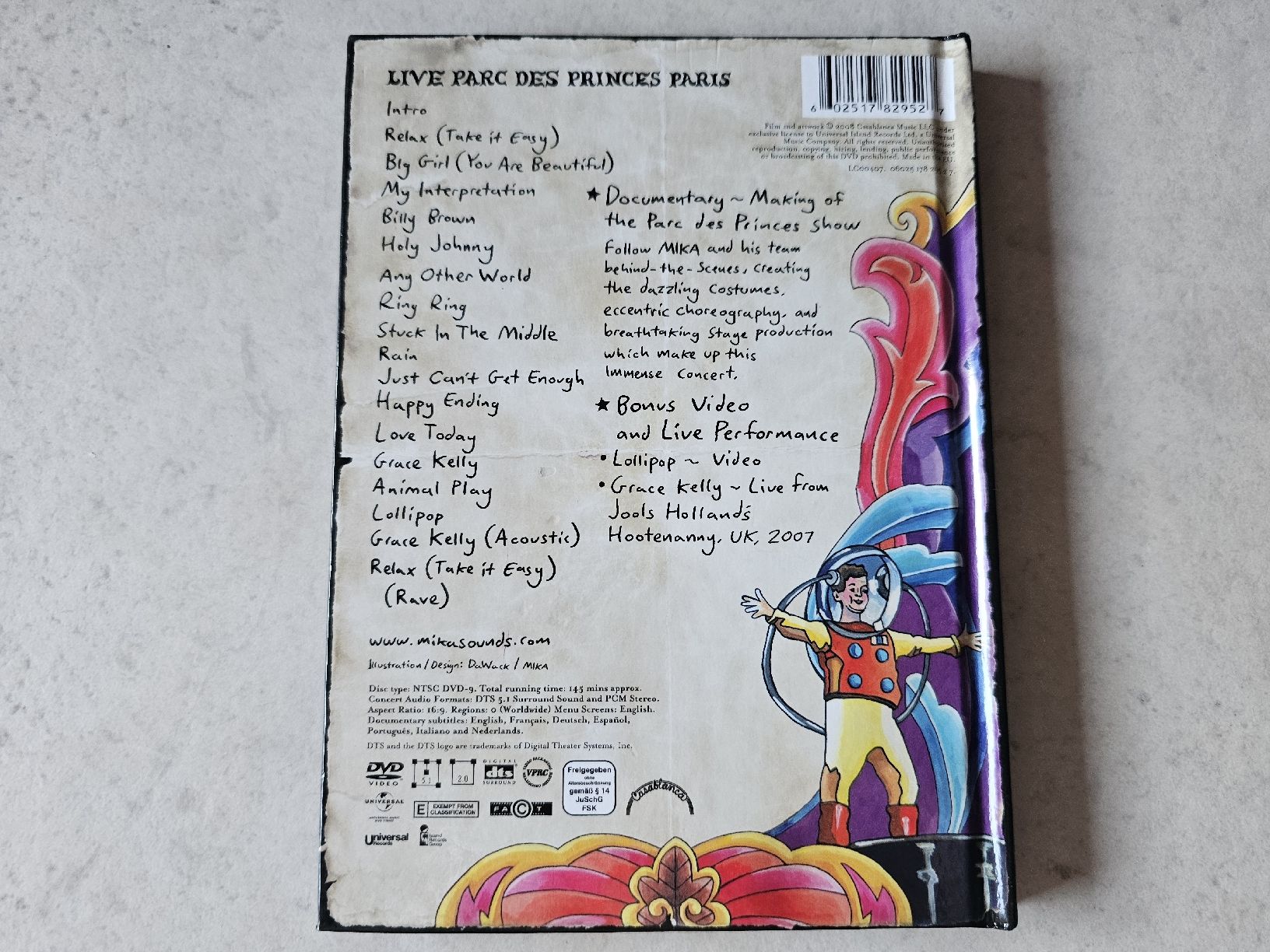 Tutti i DVDs: Mika  -  Live Parc Des Princes Paris / Mediabook – Usato da Schneisingen venduto da backstore24 1