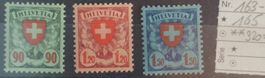 4043) 163-165, Wapppenmuster postfrisch Kt. 325.-
