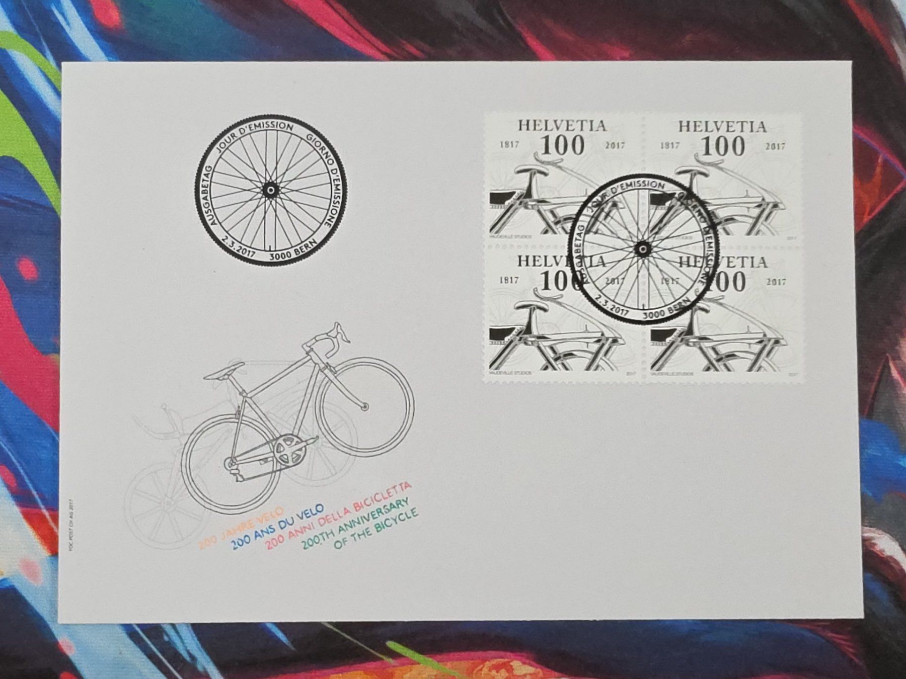 Tutti i francobolli: CL29 Enveloppe + Timbre Suisse 2017 – Usato da Cousset venduto da Patrick_Collections