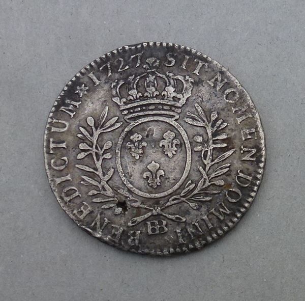 Toutes les monnaies: Frankreich ++ 1/2 Ecu 1727 BB – D'occasion à Walkringen par Casablanca777
