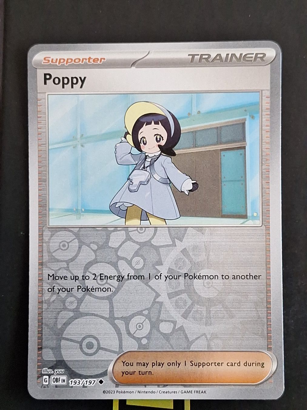 Pokémon Carte collezionabili: Poppy - Pokemon Reverse Holo Obsidian Flames – Usato da Altstätten SG venduto da GGsGameshop