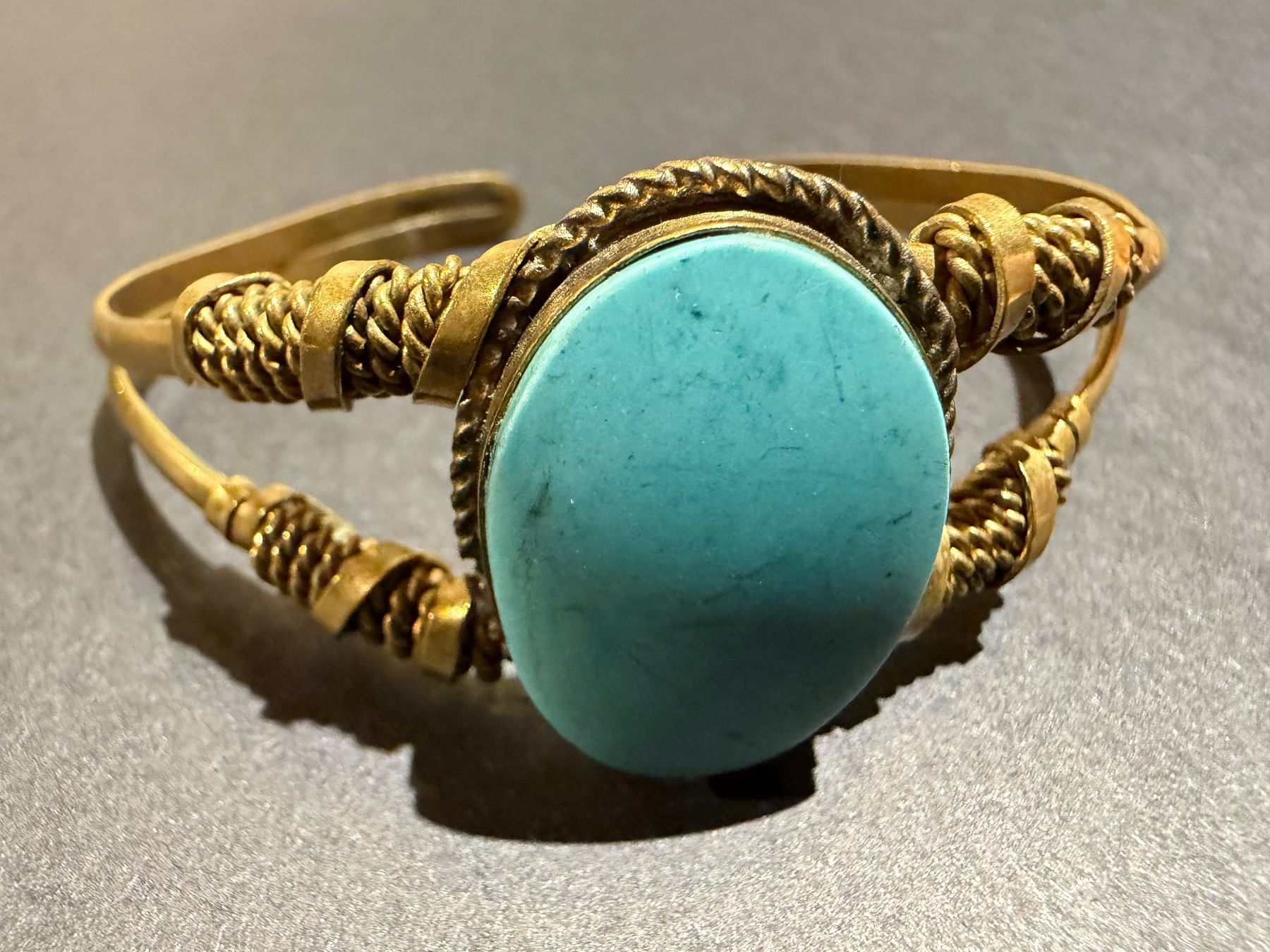Bracciali & Braccialetti: Armreif mit Türkis im Boho-Stil – Usato da Thun venduto da Astralbern 3