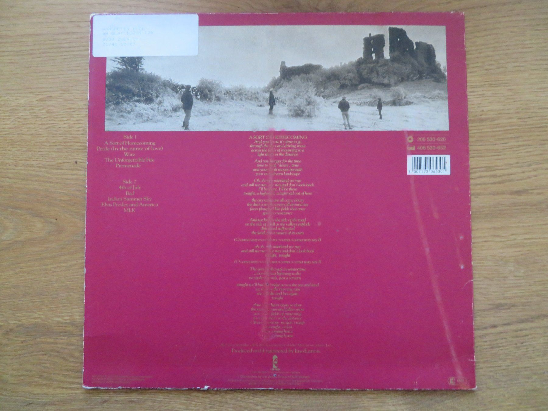 Dischi in vinile: U2 THE UNTERGETTABLE FIRE – Usato da Zürich venduto da max_cp5f 1