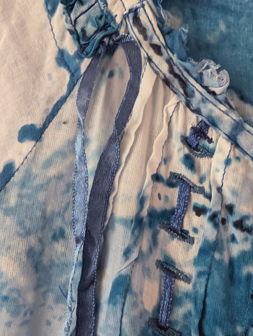 Vestiti: IXOO : Robe/Tunique batik blanche/bleue M-L – Nuovo (secondo la descrizione) da Petit-Lancy venduto da lilycerise 3