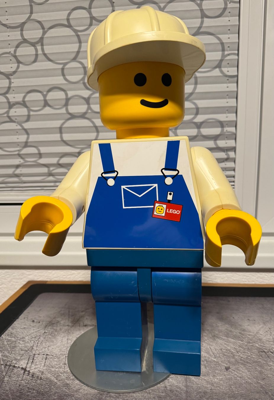 Lego Kit di costruzioni: Lego XXL Werbefigur Bauarbeiter ca. 50cm – Usato da Riedt b. Erlen venduto da Didel74