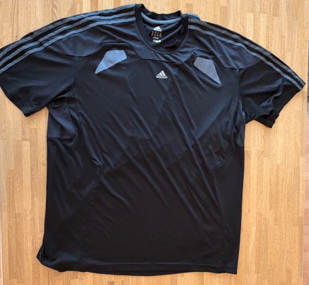 T-Shirt - ADIDAS Sportshirt Clima schwarz grau Gr. XXL/2XL