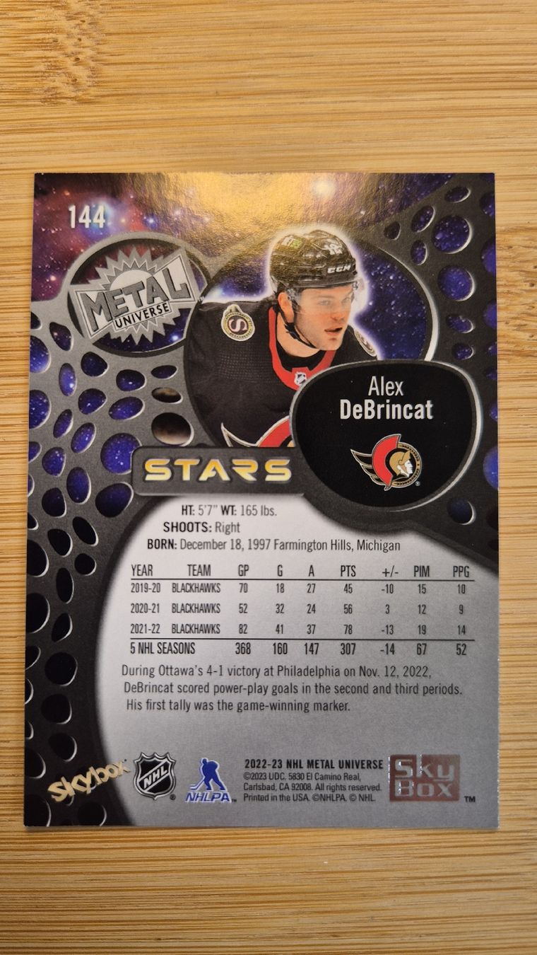 NHL Carte collezionabili: NHL Ottawa Senators Alex DeBrincat – Usato da Bellach venduto da paedu-1980 1