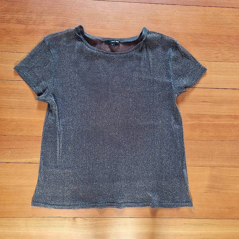Tally Weijl T-Shirts: Durchsehendes Glitzertshirt Gr. S – Neu (gemäss Beschreibung) aus Muttenz von bebbi523