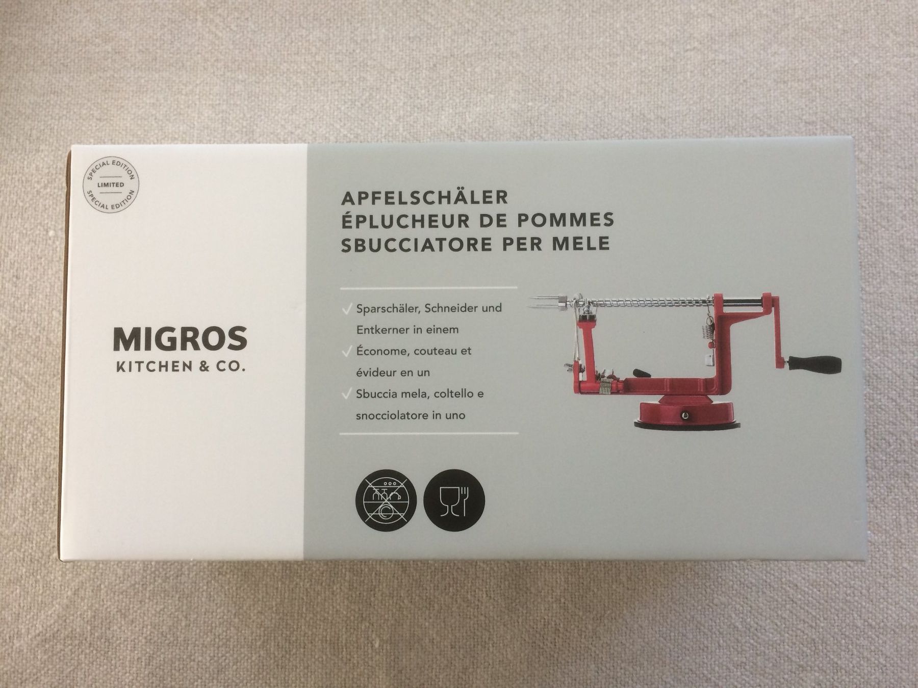 Migros Elettrodomestici da cucina: Apfelschäler - éplucheur de pommes - Migros Kitchen & Co – Usato da Fribourg venduto da Werkt