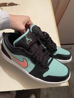 Nike Air Jordan 1 Low Gr. 44 Türkis Schwarz Top!