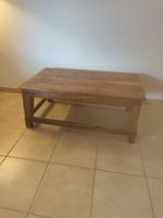 Table basse indienne en bois massif et de style rustique 