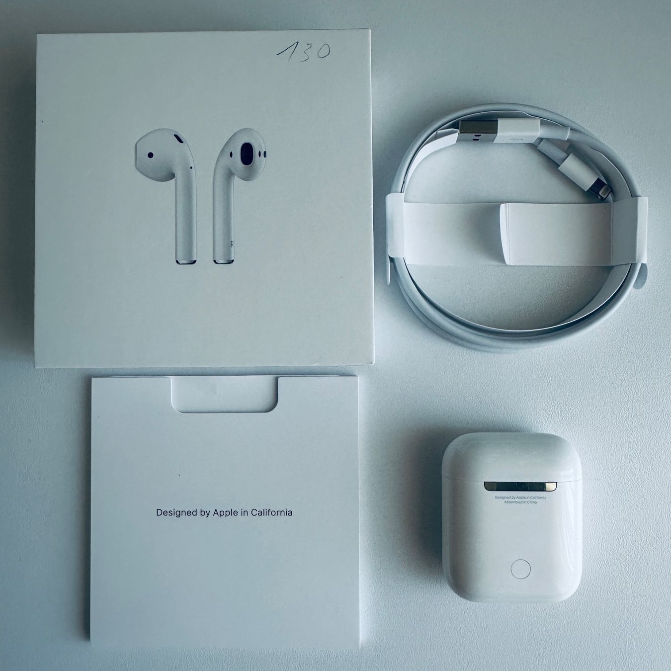 Apple Cuffie: Original Apple AirPods 2 Kopfhörer Wireless Lightning Kabel – Usato da Basel venduto da MY.AIRPODS.SHOP