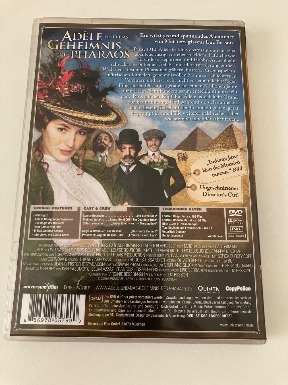 Alle DVDs: Adele und das Geheimnis des Pharaos (DVD) – Gebraucht aus Arbon von HelFer01 1