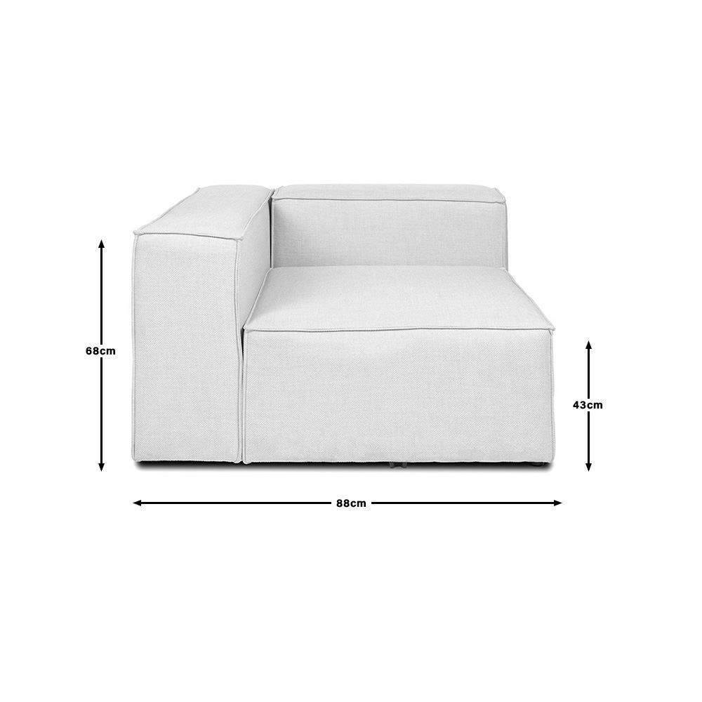 Divani: 20456 - Modulares Sofa VANES Linkes Ecksofa - hellgrau – Nuovo e nell'imballaggio originale da Wallenwil venduto da toesstal-vertrieb 5
