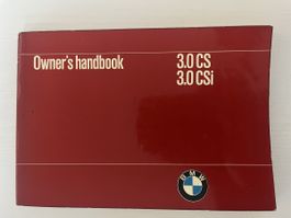 Owner‘s handbook BMW 3.0 CS 3.0 CSi
