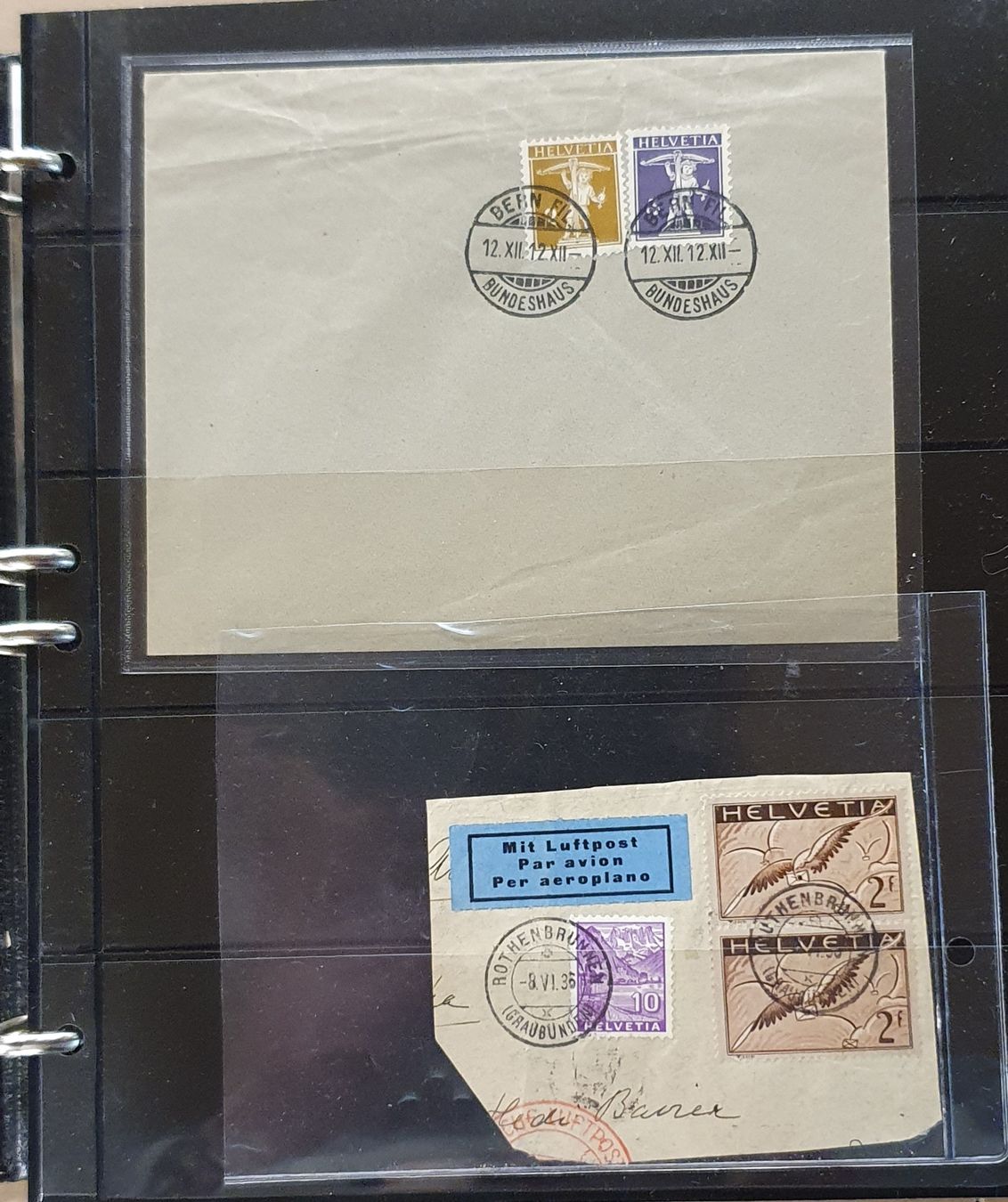 Alle Briefmarken: Restlot Schweiz in 5 Album – Gebraucht aus Kreuzlingen von Rschweiz1 1