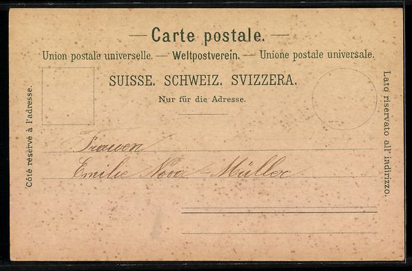 Cartoline postali: Litho Stein a. Rh., Ortsansicht mit Rhei – Usato da Berlin venduto da bartko-reher 1