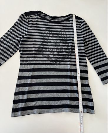 Betty Barclay Shirt, Gr. 38, Grau Schwarz gestreift!