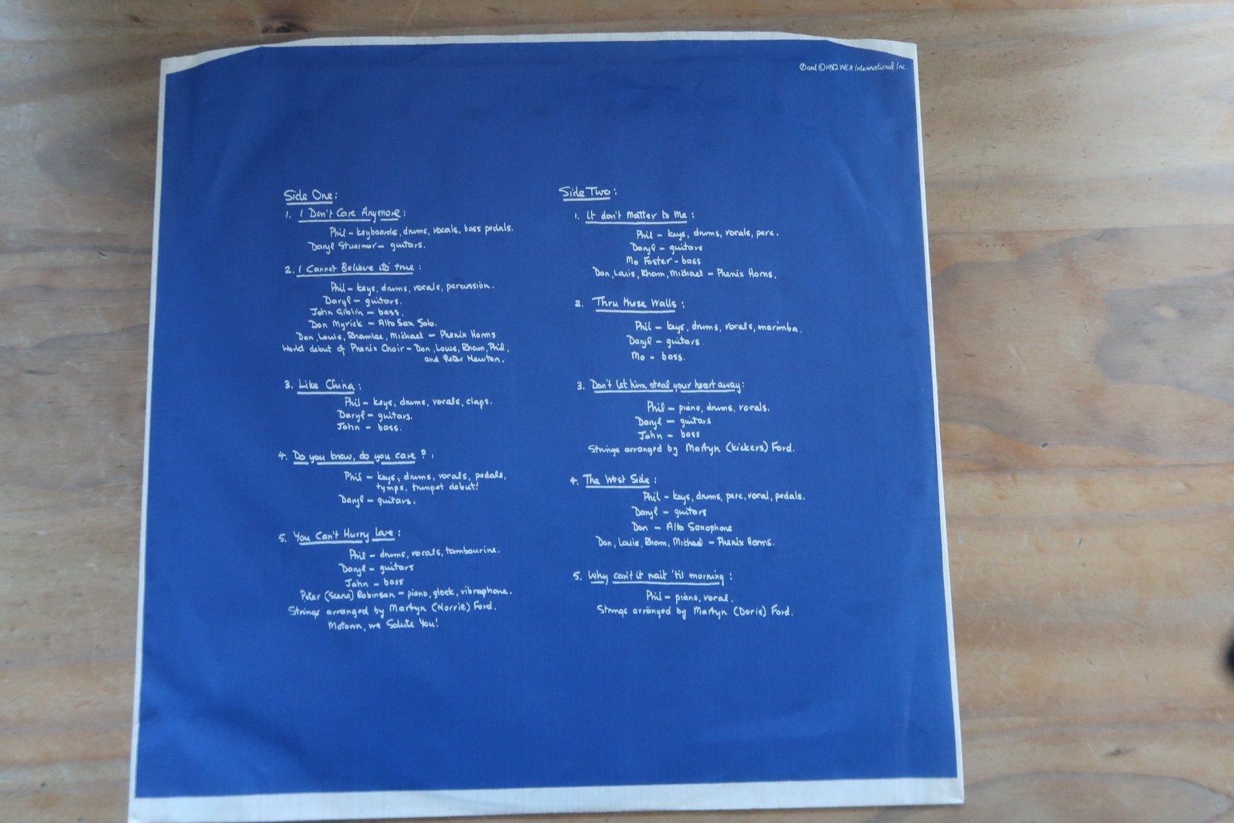 Dischi in vinile: PHIL COLLINS - HELLO, I MUST BE GOING - GENESIS VINYL LP – Usato da Basel venduto da Patiscat 5