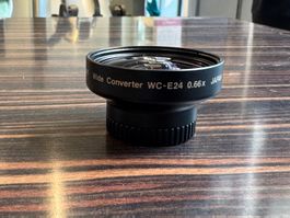 Weitwinkel Konverter WC-E24 0.66x - Top Zustand!