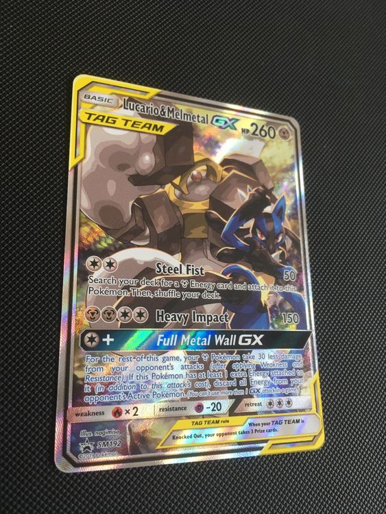 Carte Pokémon Lucario&Melmetal gx promo (tag team) | Kaufen auf Ricardo