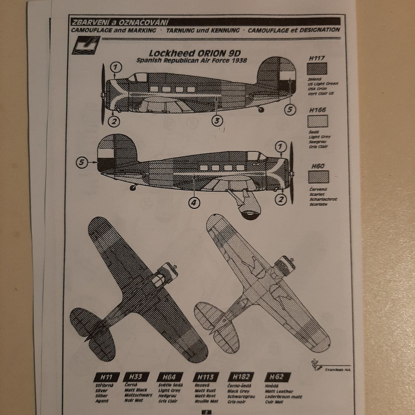 Lockheed Modellbausätze & Standmodelle: 1002 ... Lockheed Mod. 9 Orion ... Spezial Hobby 72019 – Neu (gemäss Beschreibung) aus Bonstetten von Benibanny59 2