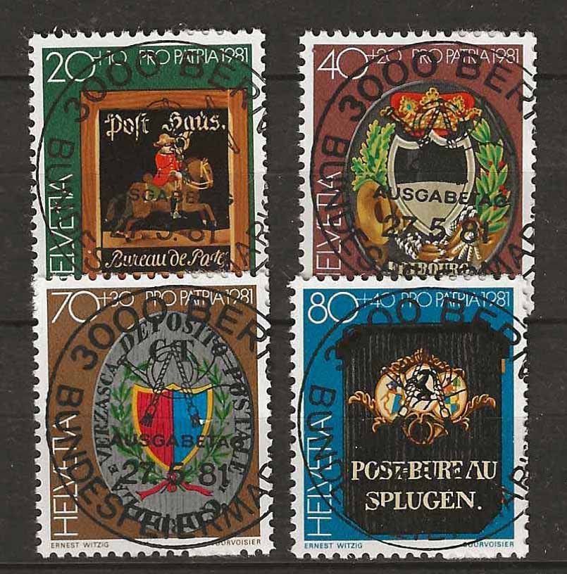 Alle Briefmarken: Vp081 - Pro Patria 1981 vollstempel – Gebraucht aus Trélex von Phil_Albert