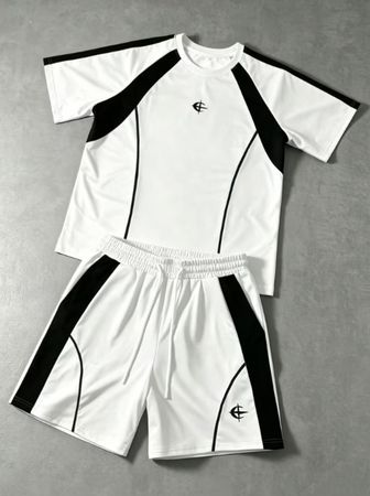 Ensemble sport blanc et noir