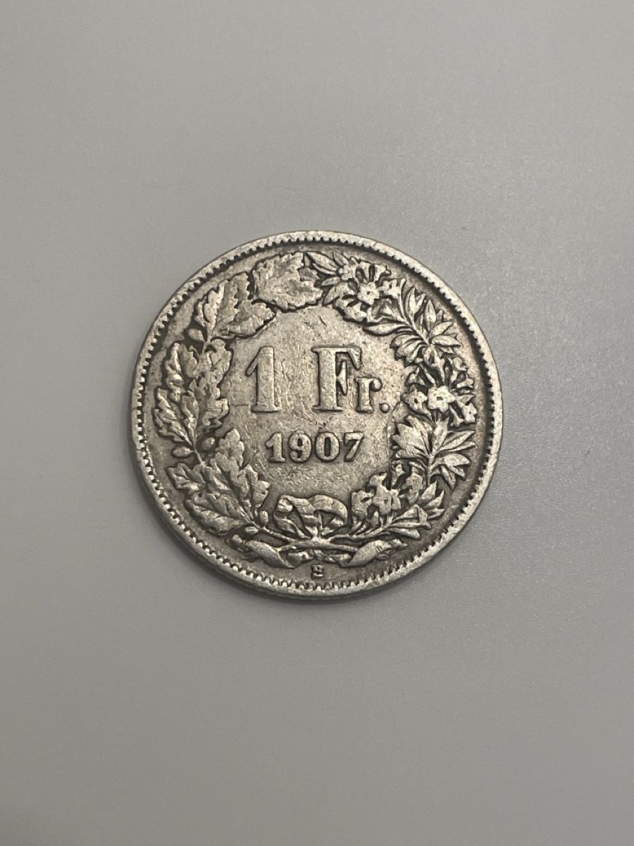Tutti le monete: 1 Fr. 1907 - selten! – Usato da Meilen venduto da Silver-Rules