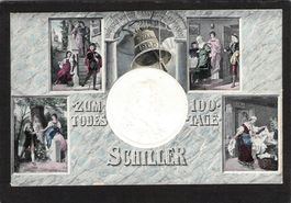 Prägekarte zum 100 Todes-Tage Schiller 1905