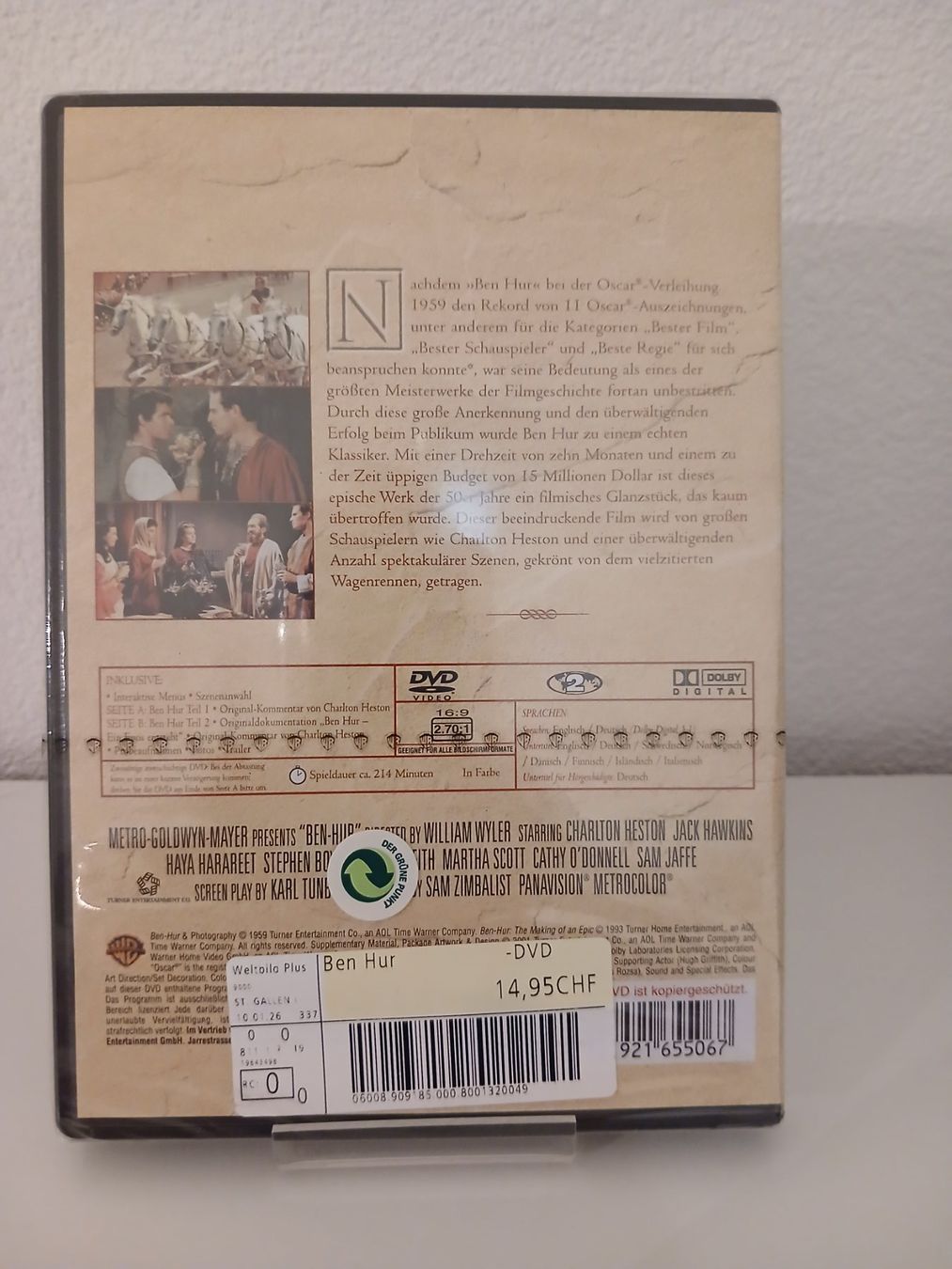 Tous les DVDs: Ben Hur/neu – Neuf avec emballage d'origine à St. Margrethen SG par SamusAran 1