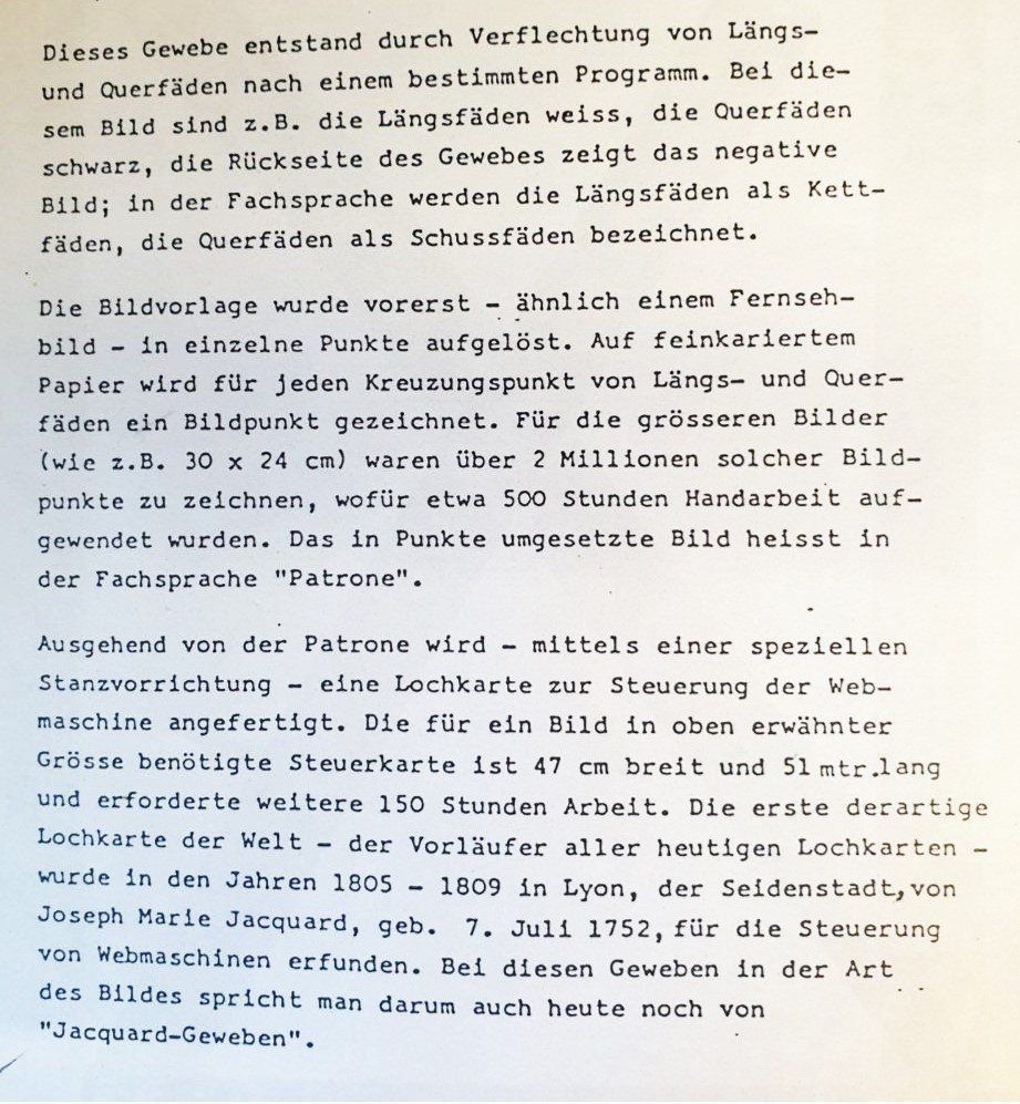 Dipinti: Gemälde Webbild Seidenbild Jacquard Technik Pferde – Usato da Tüscherz-Alfermée venduto da Newpad 8