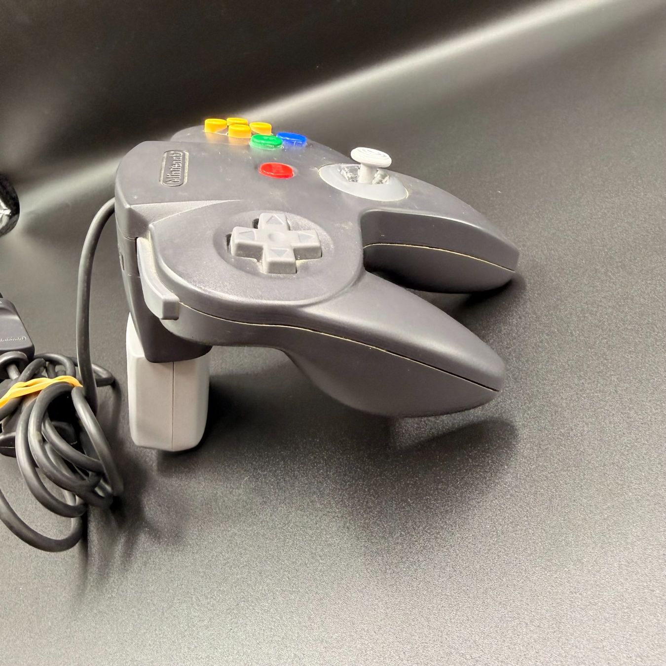 Nintendo Controller: Nintendo 64 Controller grau mit Gamester LMP Memory Pak – Usato da Düdingen venduto da Nerdworld 3