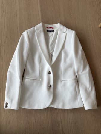 Weisser Tommy Hilfiger Blazer, Gr. 36