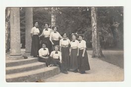 Ansichtskarte Damen Gruppen, Schweiz