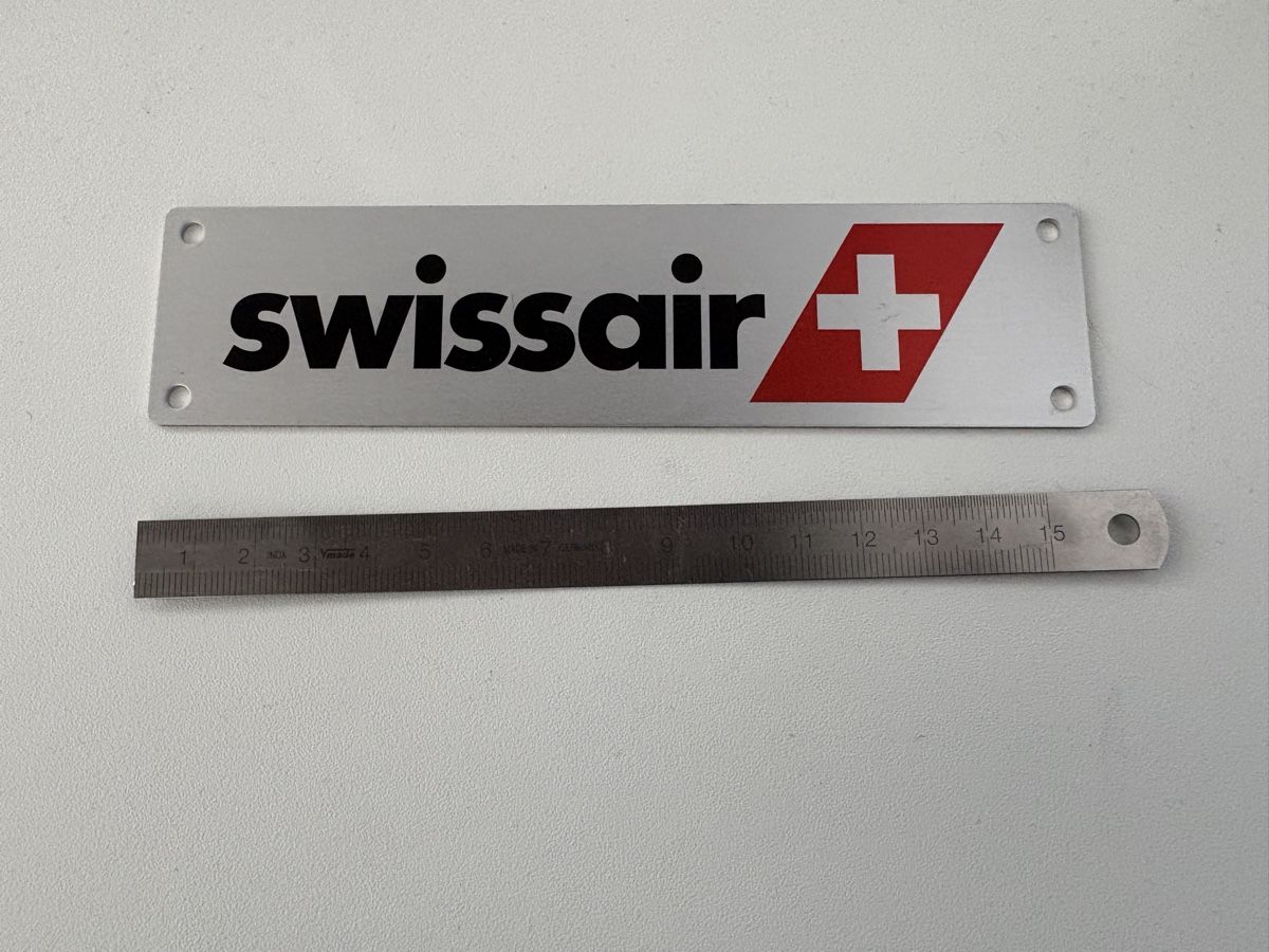 Swissair Insegne: Swissair Schild – Usato da Richterswil venduto da Martin01016