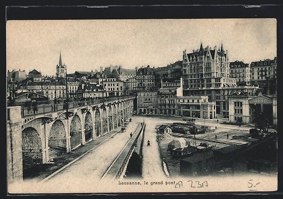 Cartoline postali: AK Lausanne, le grand pont – Usato da Berlin venduto da bartko-reher