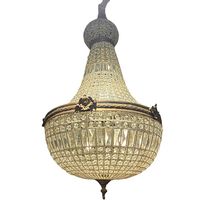 Kronleuchter Kristallgirlande Konisch Ø 50 x H 105 cm NEU