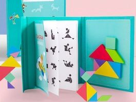 KINDER TANGRAM BUCH - MAGNETISCH - PUZZLE - 3D PUZZLE