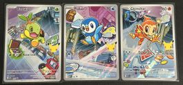 Turtwig 040 + Chimchar 041 + Piplup 042 – Pokémon 30th