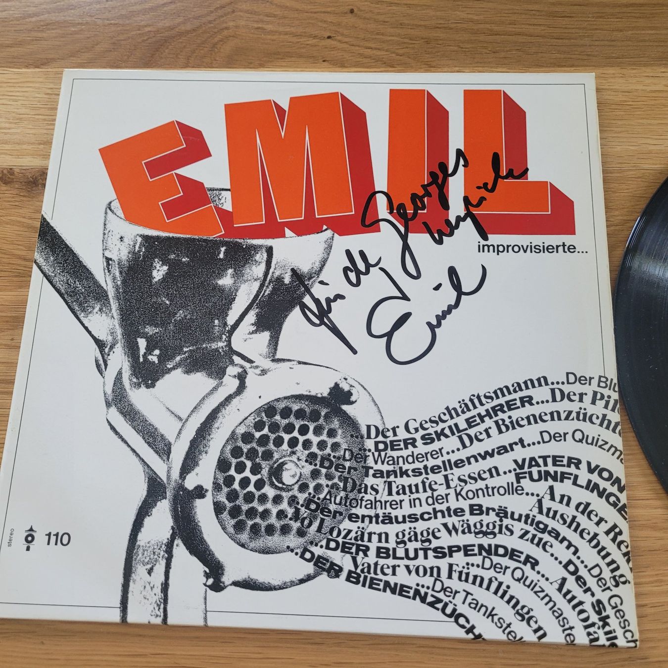 Dischi in vinile: LP Vinyle Signée Emil Improvisierte – Usato da Reconvilier venduto da itzlittlerabbit 1